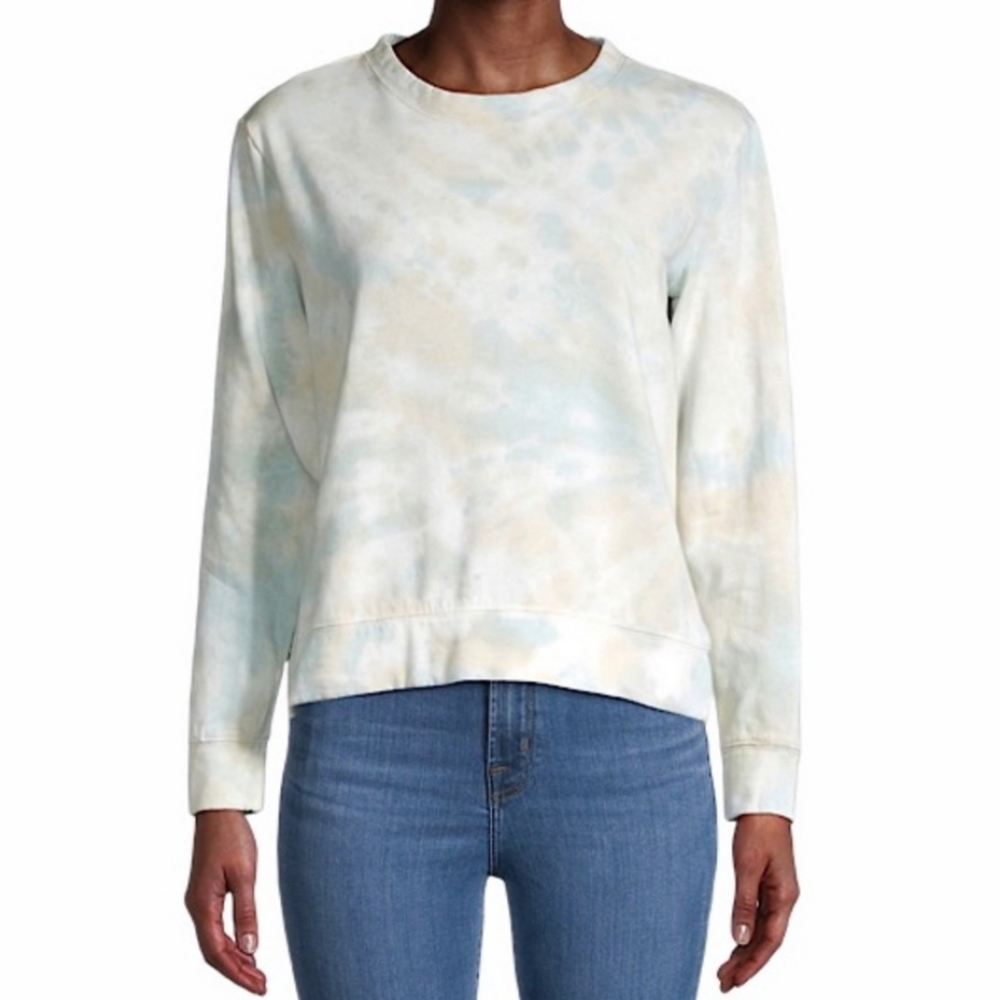 FOR THE REPUBLIC Green Tie Dye Sweatshirt